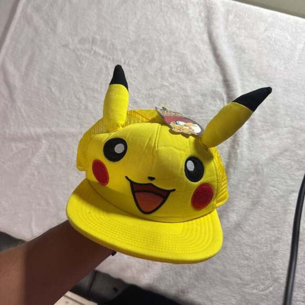 New Pikachu Yellow Trucker Hat with 3D Ears - Pokemon